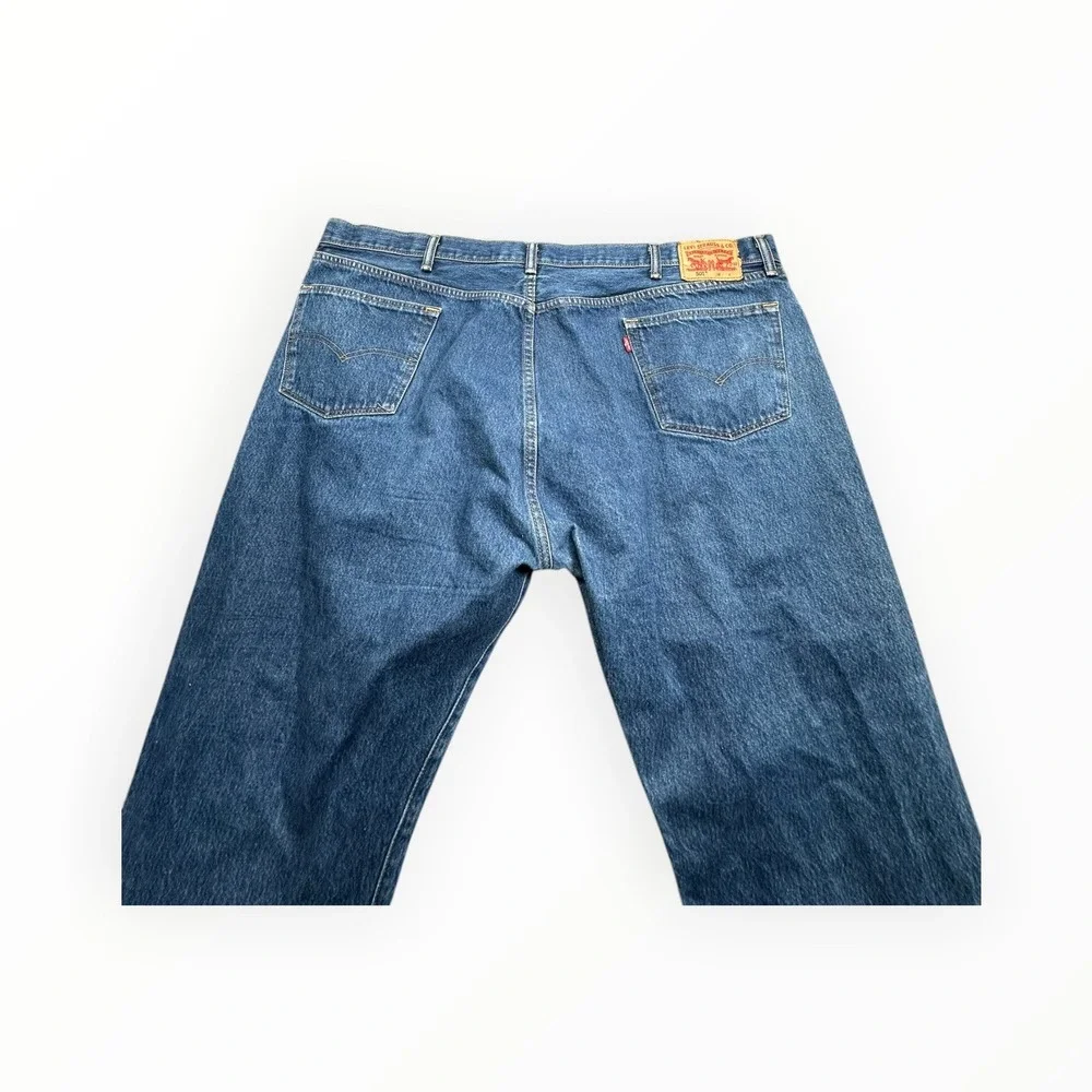 Levi's Jeans Mens 52 Blue 501 Original Fit Straight‎ Leg Button Fly Denim Pants